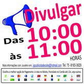 Divulgação das 10 ás 11 horas de 16/01/14